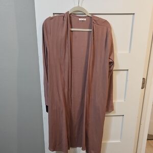 Maurices Pink Long Cardigan